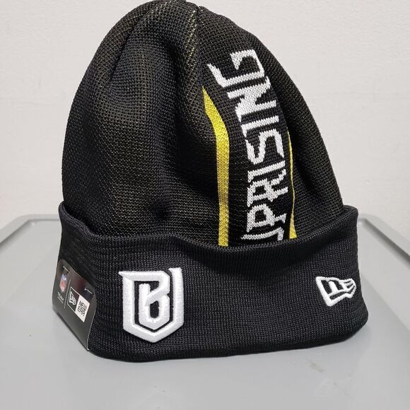 Boston Uprising OverWatch League New Era Cuffed Knit Hat OWL Black /Yellow NWT - Picture 1 of 8